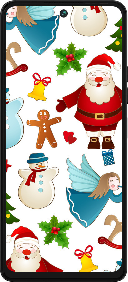 Силіконовий чехол Новорічний 1 для Tecno Pova 5 - 4614u-3139 изображение 