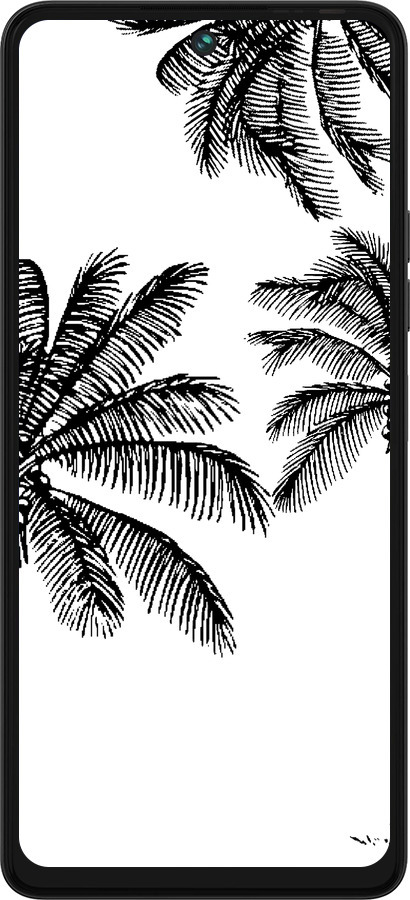 Силіконовий чехол Пальми1 для Tecno Pova 5 - 4634u-3139 изображение 