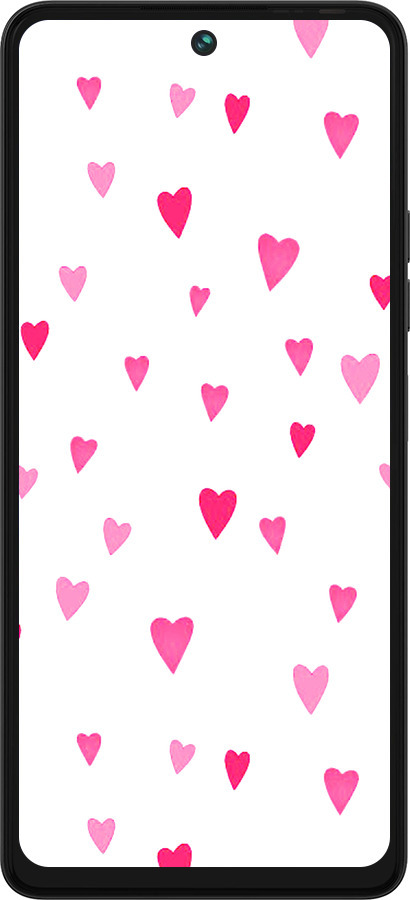 Силіконовий чехол Сердечка 2 для Tecno Pova 5 - 4763u-3139 изображение 