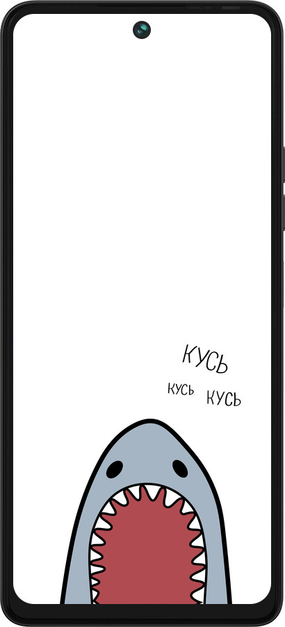 Силіконовий чехол Акула для Tecno Pova 5 - 4870u-3139 изображение 