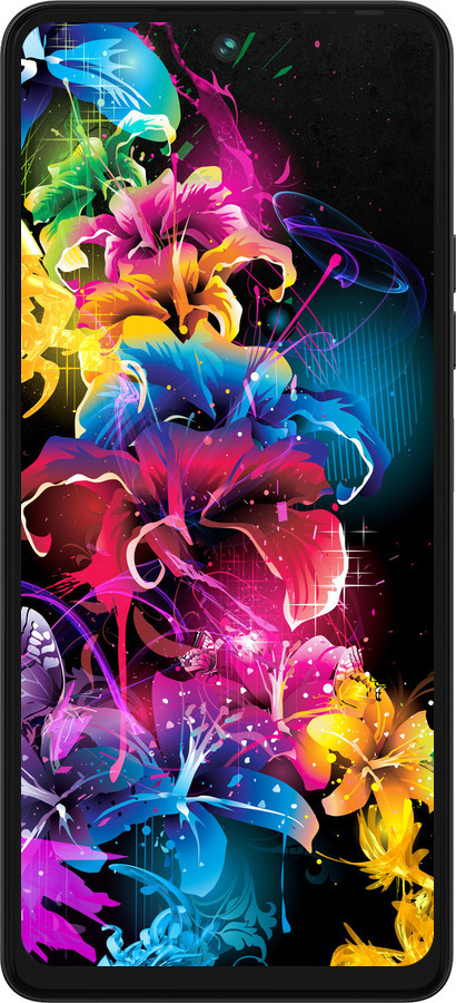 Силиконовый чехол Абстрактные цветы для Tecno Pova 5 - 511u-3139 изображение 