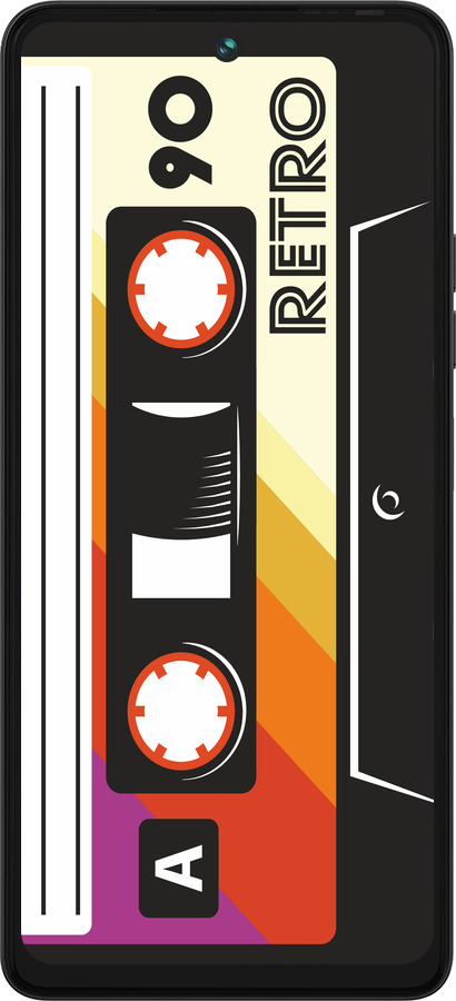 Силиконовый чехол Кассета с90 v4 для Tecno Pova 5 - 5532u-3139 изображение 