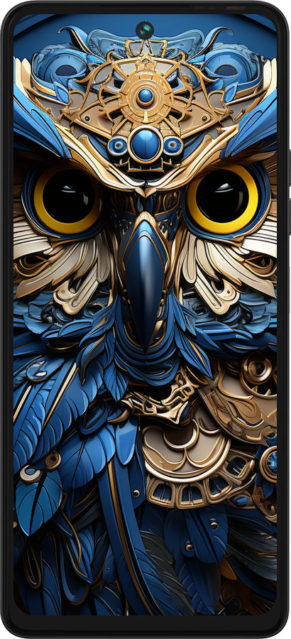 Силиконовый чехол Сова v2 для Tecno Pova 5 - 5649u-3139 изображение 