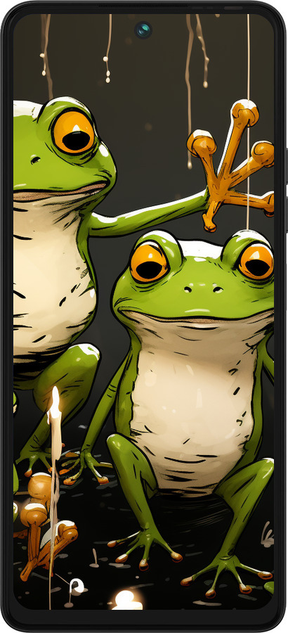 Силіконовий чехол Жабки 2 для Tecno Pova 5 - 5657u-3139 изображение 