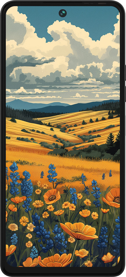 Силиконовый чехол Украинское поле для Tecno Pova 5 - 6082u-3139 изображение 