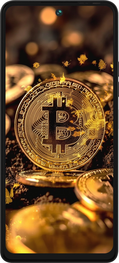 Силіконовий чехол Золота лихоманка біткойна для Tecno Pova 5 - 6089u-3139 изображение 