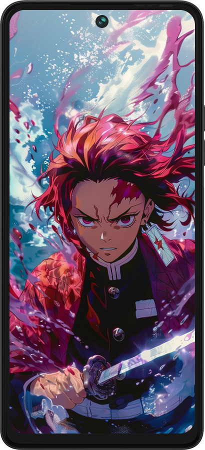 Силиконовый чехол Танджиро Камадо: Клинок рассекающий демонов для Tecno Pova 5 - 6111u-3139 изображение 