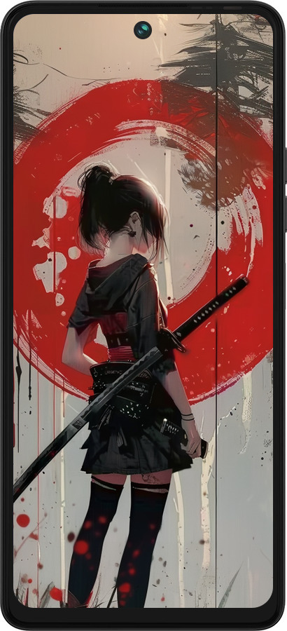 Силиконовый чехол Сумерки воина: Танец с катаной для Tecno Pova 5 - 6123u-3139 изображение 