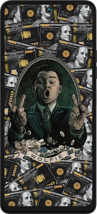 Силиконовый чехол Волк с валл стрит для Tecno Pova 5 - 6287u-3139 изображение 