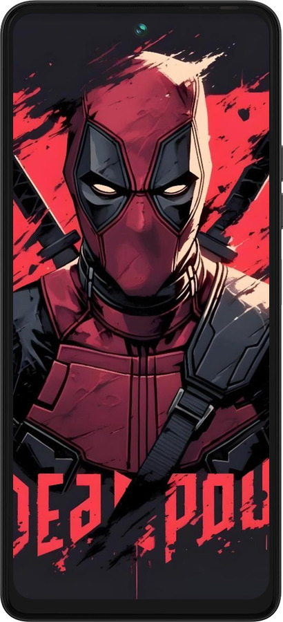 Силиконовый чехол Дедпул для Tecno Pova 5 - 6293u-3139 изображение 