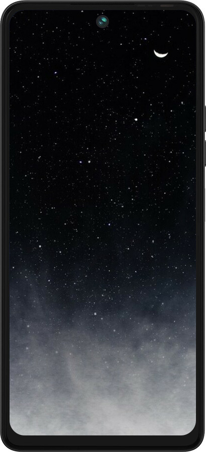 Силиконовый чехол Сині хмари, Синій місяць для Tecno Pova 5 - 6396u-3139 изображение 