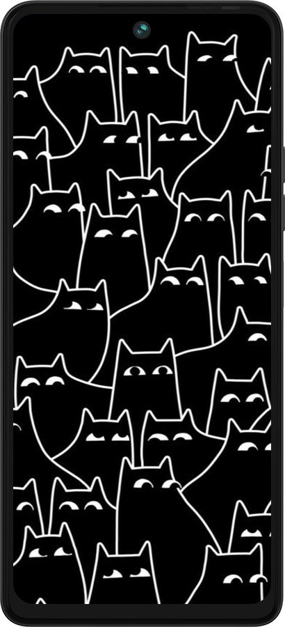 Силиконовый чехол С изображением кошек для Tecno Pova 5 - 6470u-3139 изображение 