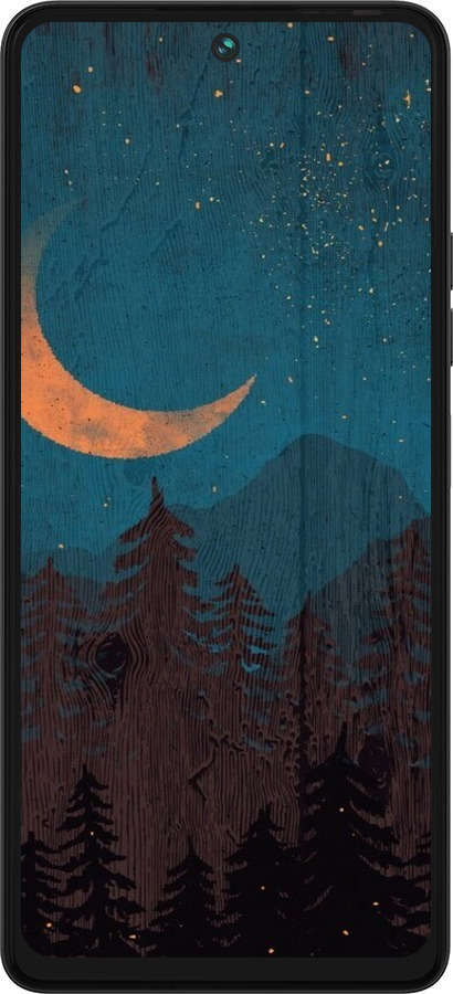 Силиконовый чехол Звездный лес для Tecno Pova 5 - 6480u-3139 изображение 