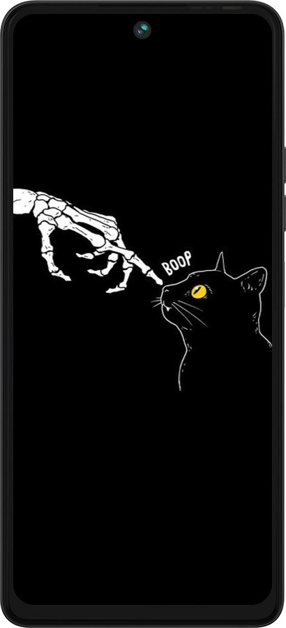 Силиконовый чехол Кошка для Tecno Pova 5 - 6505u-3139 изображение 