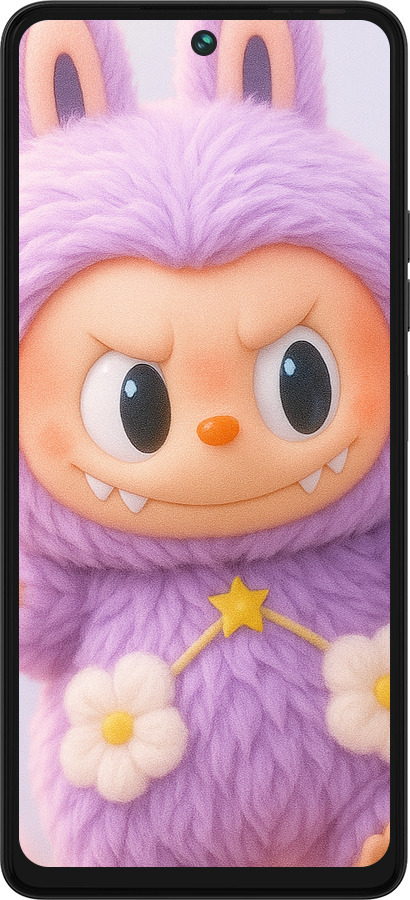 Силіконовий чехол Лабубу для Tecno Pova 5 - 6708u-3139 изображение 