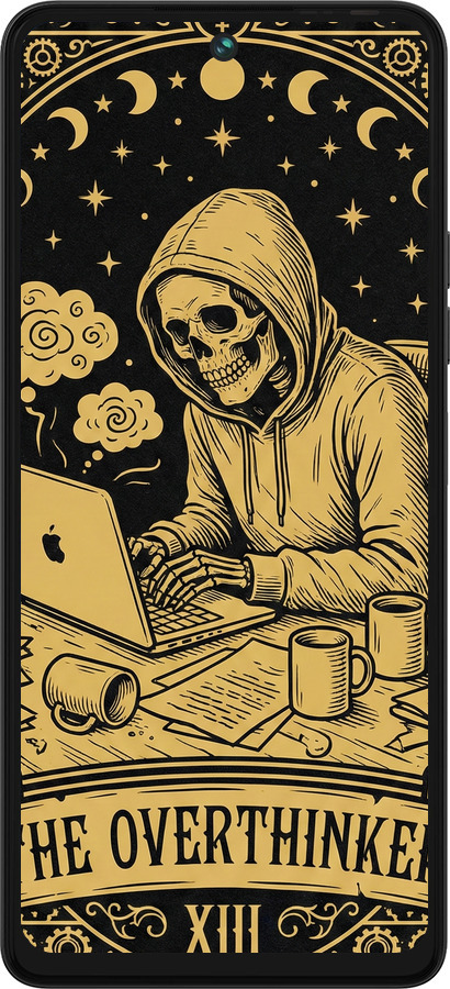 Силиконовый чехол The Overthinker для Tecno Pova 5 - 6774u-3139 изображение 