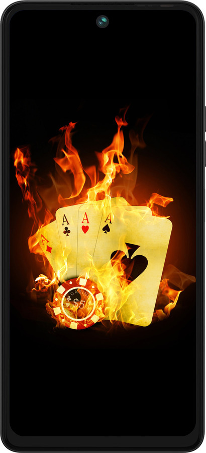 Силиконовый чехол Горящие карты для Tecno Pova 5 - 839u-3139 изображение 