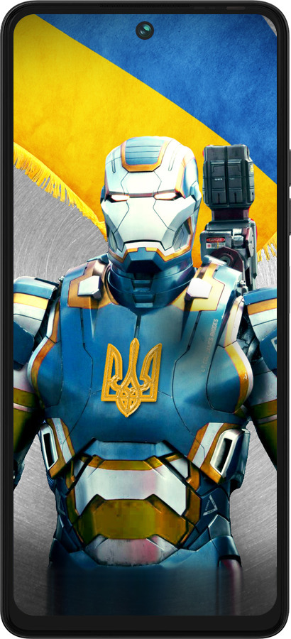 Силиконовый чехол Украинский киборг для Tecno Pova 5 - 980u-3139 изображение 
