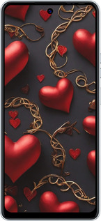 TPU чехол Сердечки для Tecno POVA 6 Neo - 5831b-3753 изображение 
