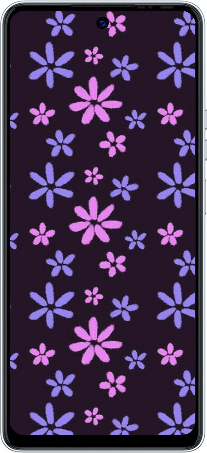 TPU чехол с  цветами для Tecno POVA 6 Neo - 6258b-3753 изображение 