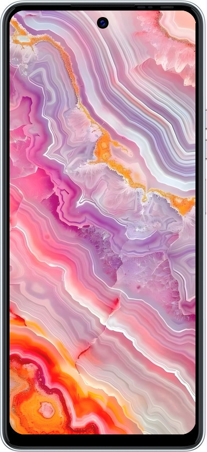 TPU чехол Мрамор 2 для Tecno POVA 6 Neo - 6307b-3753 изображение 