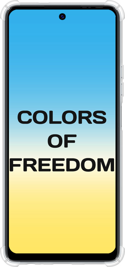 Силіконовий протиударний с посиленими кутами чехол Colors of Freedom для Tecno POVA 6 Neo - 5453sp-3753 изображение 