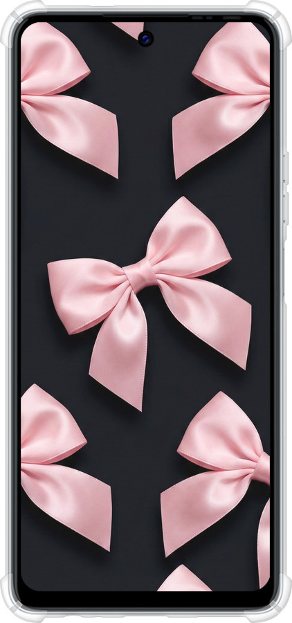 Силикон с усиленными углами чехол Coquette Ribbons Dark Coquette для Tecno POVA 6 Neo - 6767sp-3753 изображение 