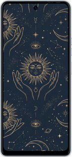 Силиконовый чехол Celestial Harmony: Sun & Moon Gold Mystic Pattern для Tecno POVA 6 Neo - 6778u-3753 изображение 