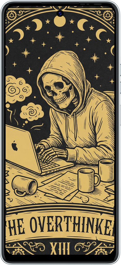 Силіконовий чехол The Overthinker для Tecno POVA 6 Neo - 6774u-3753 изображение 