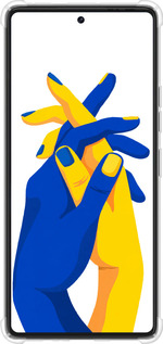 Силіконовий протиударний с посиленими кутами чехол Stand With Ukraine для Tecno Pova 6 Pro - 5255sp-3689 изображение 