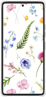 Силикон с усиленными углами чехол Цветочный фон v2 для Tecno Pova 6 Pro - 5472sp-3689 изображение 