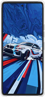 Силикон с усиленными углами чехол БМВ для Tecno Pova 6 Pro - 6292sp-3689 изображение 