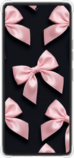 Силикон с усиленными углами чехол Coquette Ribbons Dark Coquette для Tecno Pova 6 Pro - 6767sp-3689 изображение 