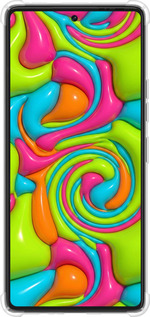Силикон с усиленными углами чехол Y2K Jelly Dream для Tecno Pova 6 Pro - 6780sp-3689 изображение 