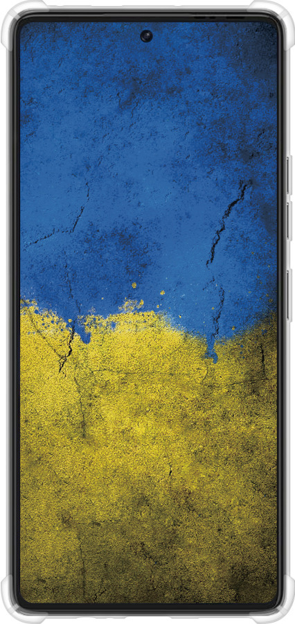 Силикон с усиленными углами чехол Флаг Украины 2 для Tecno Pova 6 Pro - 401sp-3689 изображение 