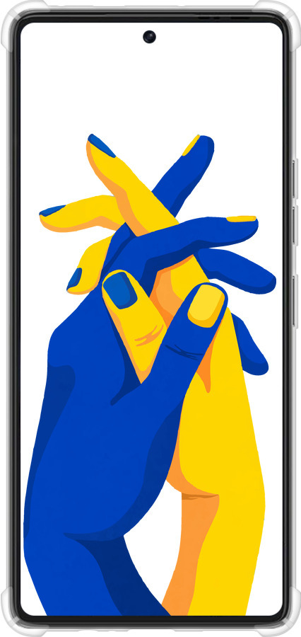 Силіконовий протиударний с посиленими кутами чехол Stand With Ukraine для Tecno Pova 6 Pro - 5255sp-3689 изображение 