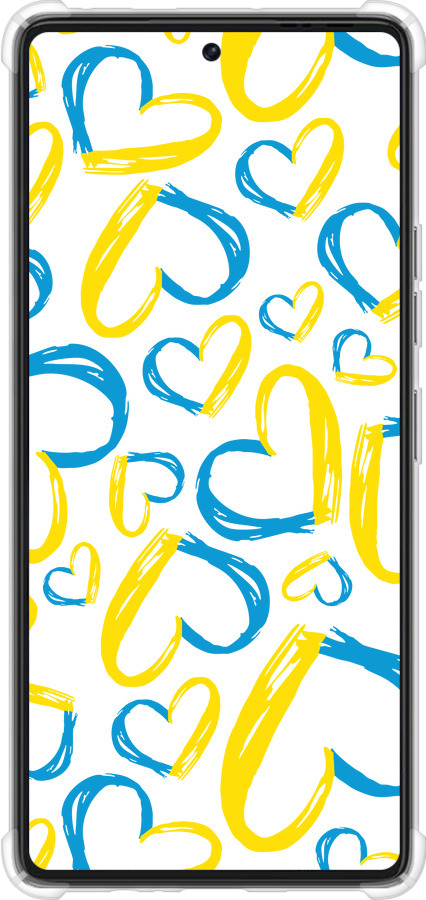 Силикон с усиленными углами чехол Сердца UA для Tecno Pova 6 Pro - 5292sp-3689 изображение 