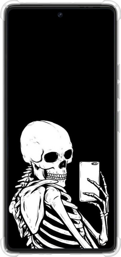 Силикон с усиленными углами чехол Скелет делает Selfie для Tecno Pova 6 Pro - 6535sp-3689 изображение 