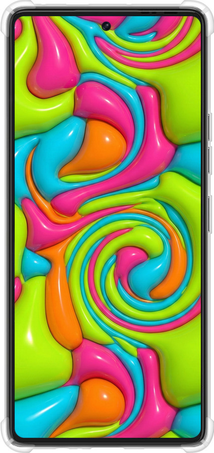 Силикон с усиленными углами чехол Y2K Jelly Dream для Tecno Pova 6 Pro - 6780sp-3689 изображение 