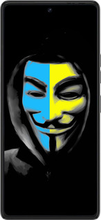 Силиконовый чехол Украинский анонимус для Tecno Pova 6 Pro - 1062u-3689 изображение 