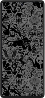 Силиконовый чехол Чёрно-серый стикер бомбинг для Tecno Pova 6 Pro - 2432u-3689 изображение 