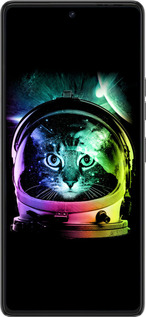 Силиконовый чехол Кот-астронавт для Tecno Pova 6 Pro - 4154u-3689 изображение 