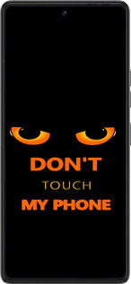 Силиконовый чехол Don't touch the phone для Tecno Pova 6 Pro - 4261u-3689 изображение 