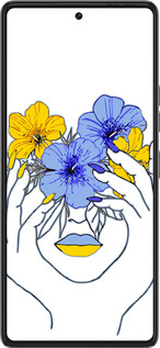 Силиконовый чехол Девушка v4 для Tecno Pova 6 Pro - 5276u-3689 изображение 