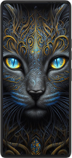 Силиконовый чехол Кошка для Tecno Pova 6 Pro - 5548u-3689 изображение 