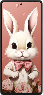 Силиконовый чехол Зайчик для Tecno Pova 6 Pro - 5669u-3689 изображение 