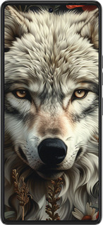 Силиконовый чехол Волчий взгляд для Tecno Pova 6 Pro - 6066u-3689 изображение 