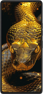 Силиконовый чехол Golden snake для Tecno Pova 6 Pro - 6072u-3689 изображение 