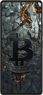 Силіконовий чехол Розпечений біткойн для Tecno Pova 6 Pro - 6091u-3689 изображение 