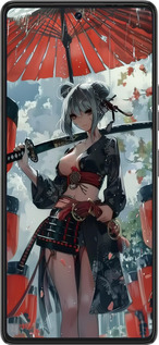 Силіконовий чехол Гейша-воїн для Tecno Pova 6 Pro - 6124u-3689 изображение 